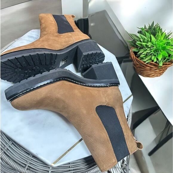 🆕 🔥 MADEWELL 🔥Carina Platform Chelsea Boot Burled Wood Size 7.5 - Picture 8 of 16